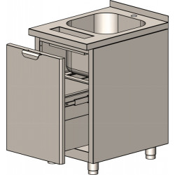 ВАННА  моечная с выдвижным ящиком ВМ1 З/Я ХЛ 5/7/8,5 М4/4/3 Н Ч.21352 - интернет-магазин КленМаркет.ру