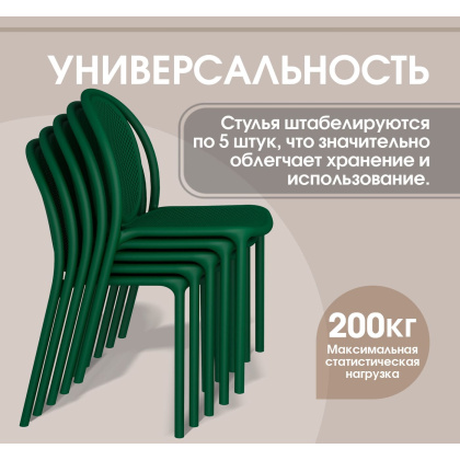 Стул пластиковый SHT-S172 с жестким сиденьем - интернет-магазин КленМаркет.ру