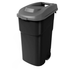 КОНТЕЙНЕР 90л полипропилен d=42,5см h=85см с крышкой на колесах для пищевых отходов [434272913] - интернет-магазин КленМаркет.ру