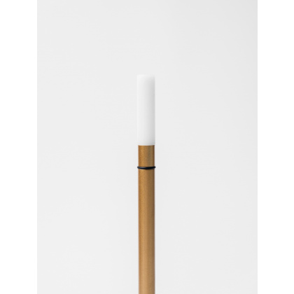 Лампа настольная LED CANDLE беспроводная золотая d=11 см. h=25,5 см. 1 цвет, 3 режима яркости, алюм. - интернет-магазин КленМаркет.ру