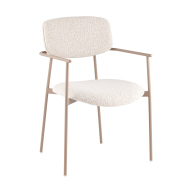 Стул «Днестр с подлокотниками, букле» с мягким сиденьем (окрашенный каркас)