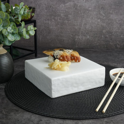 Блюдо квадратное 16*16*5,4 см White Matt Panasia P.L. Proff Cuisine - интернет-магазин КленМаркет.ру