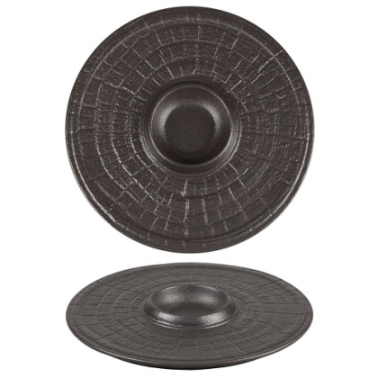 Блюдо круглое d 25 см Black Raw Stellar P.L. Proff Cuisine - интернет-магазин КленМаркет.ру
