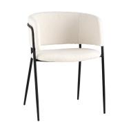 Стул-кресло «Настурция, букле» с мягким сиденьем (окрашенный каркас)