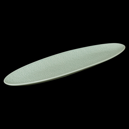БЛЮДО овальное 17'' 440х140х23мм, зеленый 