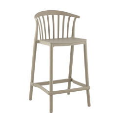 Стул полубарный пластиковый «Кульфи» с жестким сиденьем - интернет-магазин КленМаркет.ру