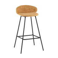 Стул барный «Нинель, букле» с мягким сиденьем (окрашенный каркас)