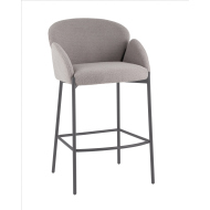 Стул барный «Маранг, букле» с мягким сиденьем (окрашенный каркас)