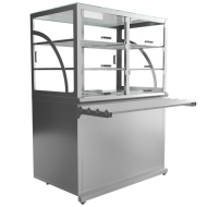 Прилавок холодильный Luxstahl ПХК (С)-1500 Premium (нерж.)