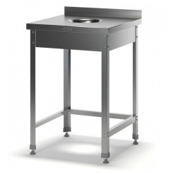 Стол для сбора отходов с бортом ССО-2 1000х700х870 - интернет-магазин КленМаркет.ру