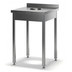 Стол для сбора отходов с бортом ССП-2 600х700х870 - интернет-магазин КленМаркет.ру