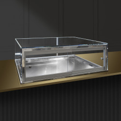 Встраиваемая горизонтальная кондитерская витрина Glassier58 G-6/7/3 - интернет-магазин КленМаркет.ру