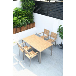 Комплект мебели (4+1) 120 (алюминиевый каркас) - интернет-магазин КленМаркет.ру