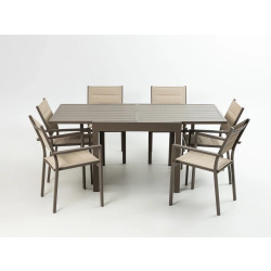 Комплект мебели (6+1) Тулон (алюминиевый каркас) - интернет-магазин КленМаркет.ру