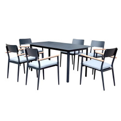 Комплект мебели (6+1) Комо (алюминиевый каркас) - интернет-магазин КленМаркет.ру