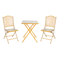 Комплект мебели (2+1) Солнечные цветы (стальной каркас) - интернет-магазин КленМаркет.ру