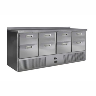 Среднетемпературный холодильный стол для салатов СХСнс - 700 - 0/8, 6 ящиков, без борта, 1900х700х850