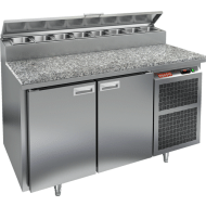 Стол охлаждаемый для пиццы HICOLD PZ2-11GN (1/6H) с гранитной столешницей