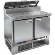 Стол охлаждаемый для пиццы HICOLD PZE2-11/GN (1/6) с гранитной столешницей