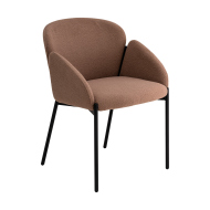 Стул-кресло «Маранг, букле» с мягким сиденьем (окрашенный каркас)