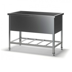 Ванна котломоечная ВМР 1 секция (1000х530х870 глубина - 300 мм), без отверстия под смеситель - интернет-магазин КленМаркет.ру