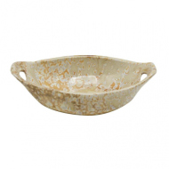 Блюдо овальное 16*10,5 см h4 см 140 мл Pearl Sea Stone с ручками Frutti di Mare