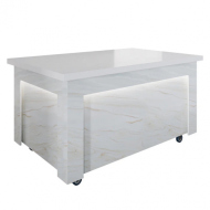 Салат-бар нейтральный без верхней полки Luxstahl СБН-1500 Premium Portal (столешница из искусственного камня)