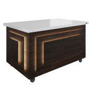 Салат-бар нейтральный без верхней полки Luxstahl СБН-1500 Premium Pafos (столешница из искусственного камня) Салат-бар нейтральный без верхней полки Luxstahl СБН-1500 Premium Pafos (столешница из искусственного камня)