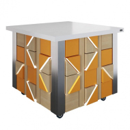 Салат-бар нейтральный без верхней полки Куб Luxstahl СБНК-1000 Premium Pixel (столешница из искусственного камня) Салат-бар нейтральный без верхней полки Куб Luxstahl СБНК-1000 Premium Pixel (столешница из искусственного камня)