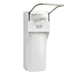 Локтевой дозатор для жидкого мыла и дез. растворов, 1000 мл, Puff-8197, пластиковый (1402.180) - интернет-магазин КленМаркет.ру