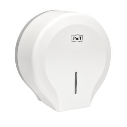 Диспенсер туалетной бумаги Рuff-7130, белый, с замком, ABS-пластик (1402.005) - интернет-магазин КленМаркет.ру