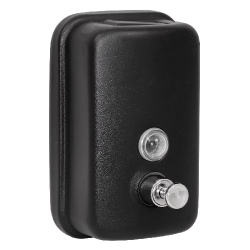 Дозатор для жидкого мыла из нерж. стали Puff-8605Bl, черный, 500 мл, порошковое окрашивание - интернет-магазин КленМаркет.ру