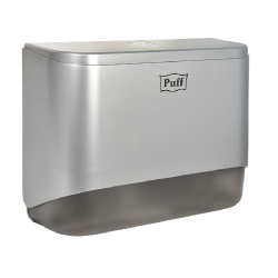 Диспенсер бумажных полотенец Puff-5140S, хром, с замком, ABS-пластик - интернет-магазин КленМаркет.ру