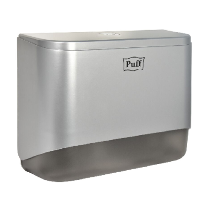 Диспенсер бумажных полотенец Puff-5140S, хром, с замком, ABS-пластик - интернет-магазин КленМаркет.ру