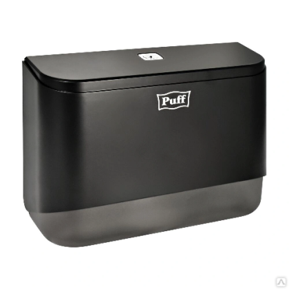 Диспенсер бумажных полотенец Puff-5140Bl, черный, с замком, ABS-пластик - интернет-магазин КленМаркет.ру