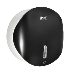 Диспенсер туалетной бумаги Рuff-7145Bl, черный, с замком, ABS-пластик - интернет-магазин КленМаркет.ру