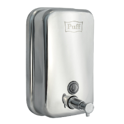Дозатор для жидкого мыла из нержавеющей стали puff-8608 хром,  800 мл глянцевый - интернет-магазин КленМаркет.ру