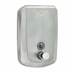 Дозатор для жидкого мыла из нерж. стали puff-8715, хром, 1000 мл, с ключом - интернет-магазин КленМаркет.ру