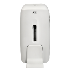 Дозатор для жидкого мыла Puff-8120, белый пластик 800 мл - интернет-магазин КленМаркет.ру