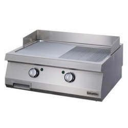 Жарочная поверхность Ozti OGE 8090 1/2 N C, 1/2 гладкая+1/2  рифленая хром. поверхность, эл. (7864.N1.80903.14C) - интернет-магазин КленМаркет.ру