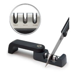 Ножеточка механическая 3-ступенчатая складная [3300538] - интернет-магазин КленМаркет.ру