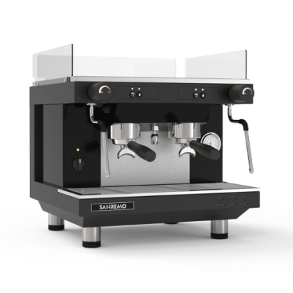 КОФЕМАШИНА - полуавтомат Sanremo Zoe Kompact SED 2 гр. чёрная (бойлер 7 л) - интернет-магазин КленМаркет.ру