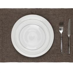 Плейсмет рогожка коричневый 30х45см (цвет 4) - интернет-магазин КленМаркет.ру