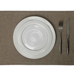 Плейсмет рогожка лино 30х45см капучино (цвет 170) - интернет-магазин КленМаркет.ру