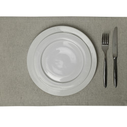 Плейсмет рогожка лино 30х45см жемчужный  (цвет 46) - интернет-магазин КленМаркет.ру