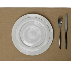 Плейсмет рогожка лино 30х45см золотистый  (цвет 21) - интернет-магазин КленМаркет.ру