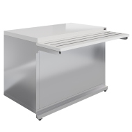 Прилавок нейтральный Luxstahl ПН-1200 Premium (столешница из искусственного камня)