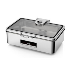 Мармит электрический 8,5 л 1/1*65 с откидной крышкой и окном сухой нагрев и дисплей  [81241409] - интернет-магазин КленМаркет.ру