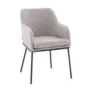 Стул-кресло «Кобб с подлокотниками» с мягким сиденьем (окрашенный каркас)