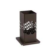 Подставка-стакан д/стол. приборов Квадрат 10х10 см, h=16 см бронза Luxstahl